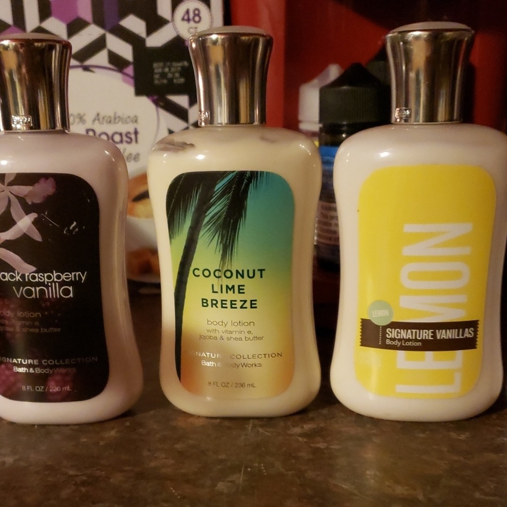 Bath and body works lotion lot